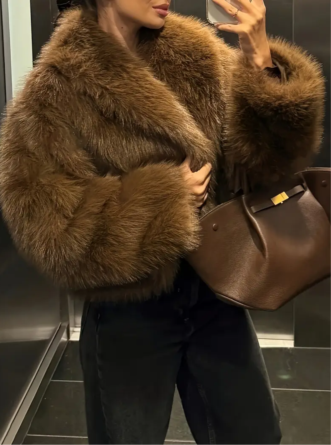 Teddy faux fur coat