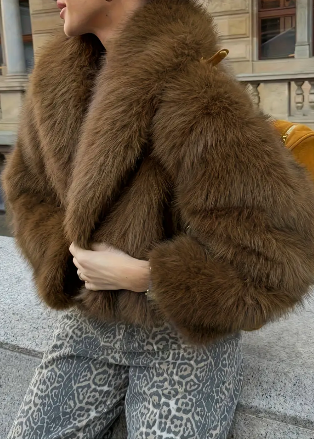 Teddy faux fur coat