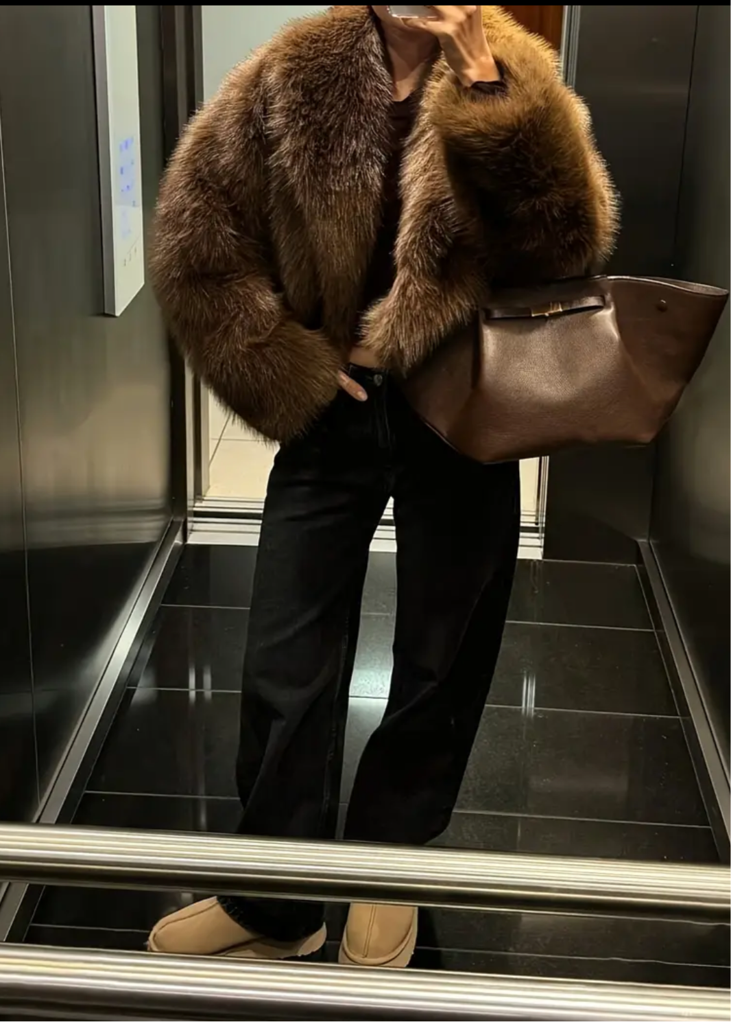 Teddy faux fur coat